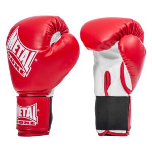 gants de boxe initiation metal boxe rouge