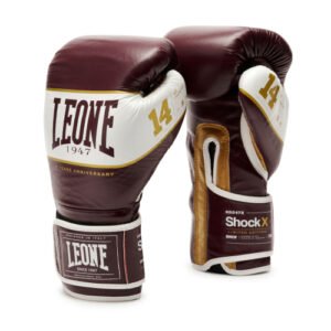 Gants de boxe leone shock x bordeaux