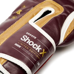 Gants de boxe Leone SHOCK X Bordeaux – Image 4