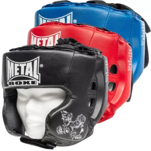 casque de boxe metal boxe enfants pommettes