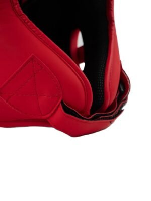casque de boxe metal boxe rouge fermeture