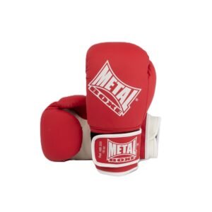 Gants de boxe metal boxe rouge mb200