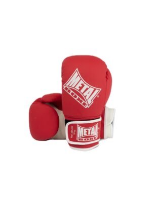 Gants de boxe metal boxe rouge mb200