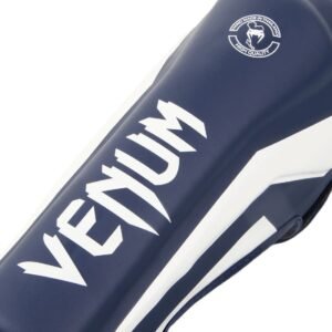 Protège Tibias/Pieds Venum Elite Bleu Marine/Blanc – Image 3