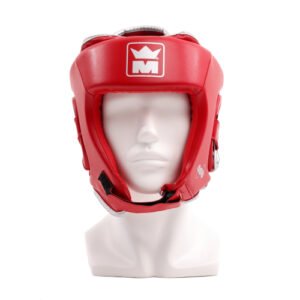 casque de boxe rouge