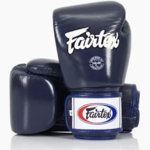 gants de boxe fairtex bleu marine paume