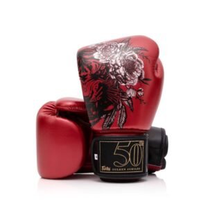gants de boxe fairtex golden jubilee rouge paume