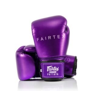 gants de boxe fairtex metallic violet dos