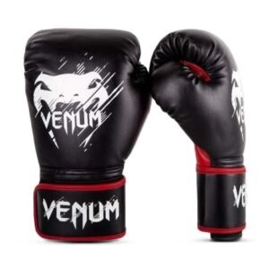 gants de boxe venum contender noir rouge blanc