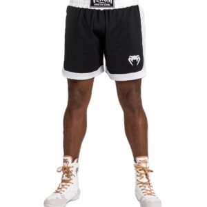 short de boxe venum classic noir blanc
