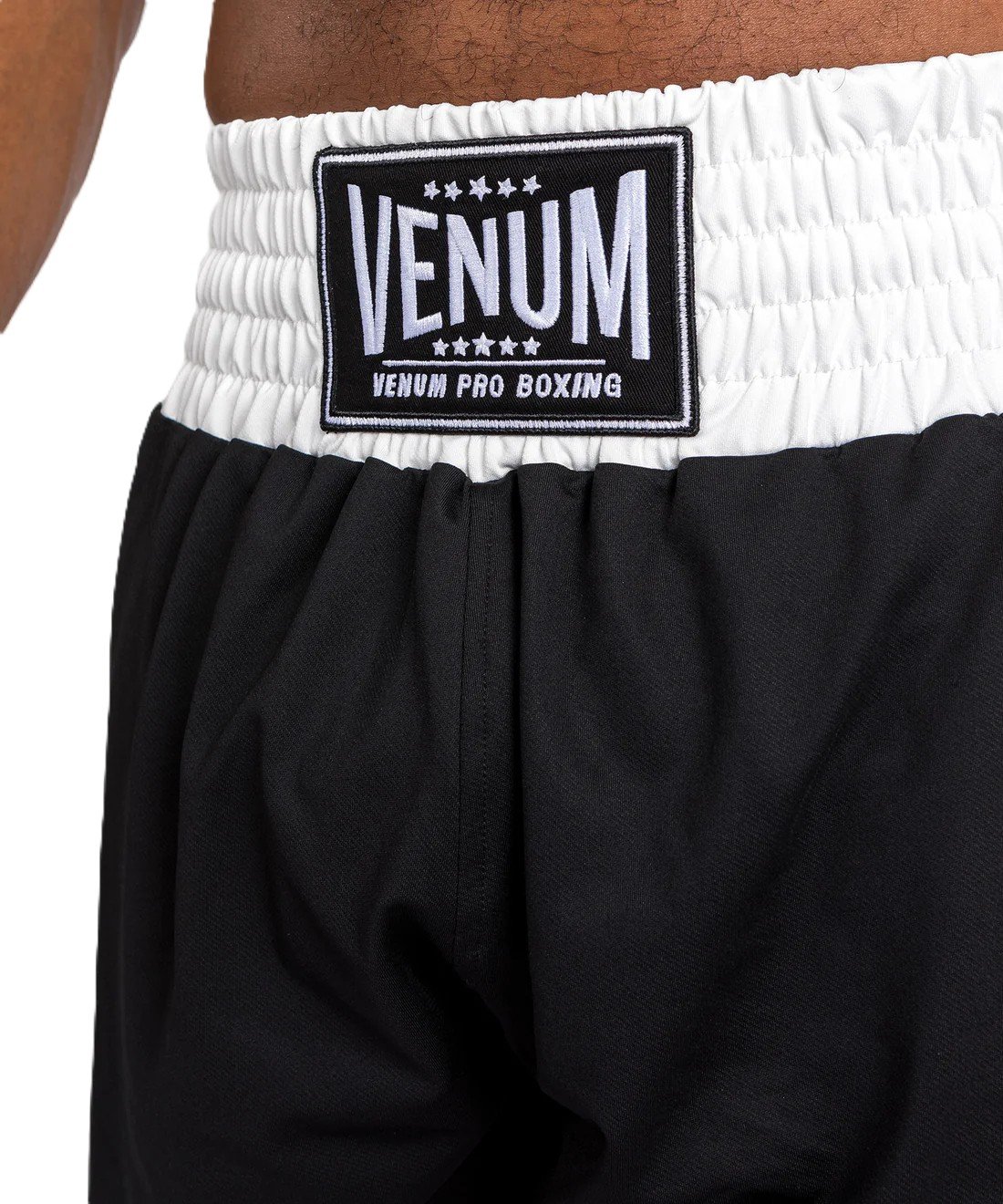 Short de boxe Venum Classic Noir/Blanc – Image 4