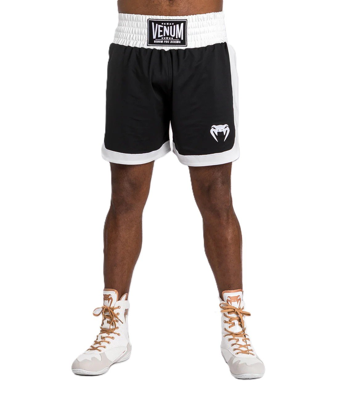 short de boxe venum classic noir blanc