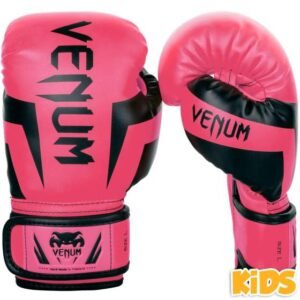 gants de boxe venum elite enfant rose