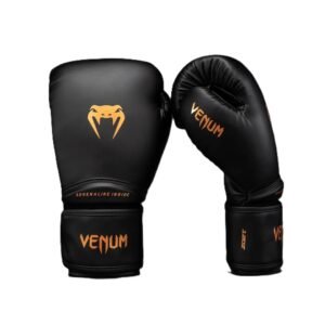 gants de boxe venum contender 1.5 black gold vue profil